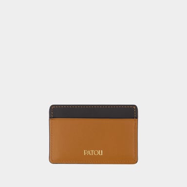 PATOU JP Kaarthouder - - Leer - Bruin