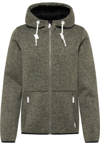 ICEBOUND Knitted fleece jacket Men olive melange