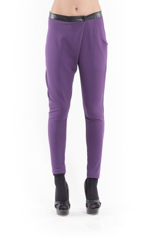 Crossover Pants Aubergine