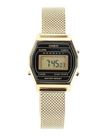 Casio Gold Stainless Steel Water Resistant Digital Watch