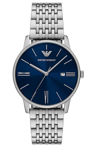 Emporio Armani Minimalistische Zilveren Herenhorloge AR11674
