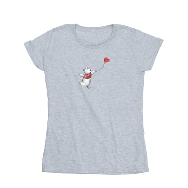 Disney Womens/Ladies Winnie The Pooh Balloon Cotton T-Shirt (Sports Grey)