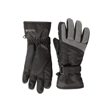 Mountain Warehouse Womens/Ladies Glide Waterproof Ski Gloves (Jet Black)