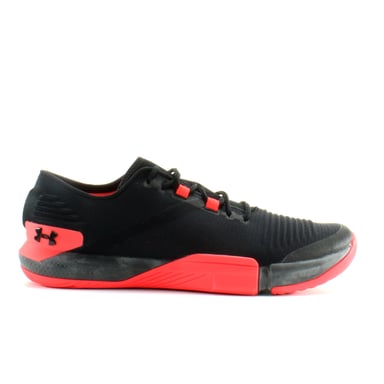 Under Armour Tribase Reign Black Textile Mens Lace Up Trainers 3021289 007
