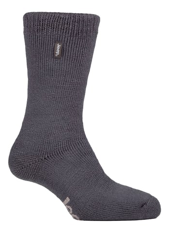 Mannen Thermische Boten Sokken voor de Winter | Jeep | Warme Zware Sokken | Ideaal voor Wandelen - Grijs