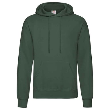 Fruit of the Loom Unisex Adult Classic Hoodie (Bottle Green)