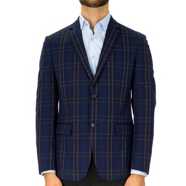 Calvin Klein Men Tartan blazer    Blue