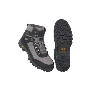 Mountain Warehouse Mens Storm Extreme Suede Waterproof Hiking Boots (Dark Grey)