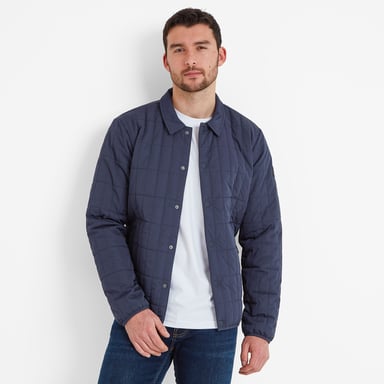 Ludwell Mens Shacket Dark Indigo