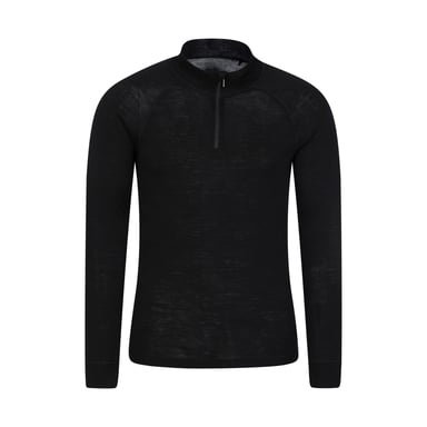 Mountain Warehouse Mens Merino II Base Layer Top (Black)