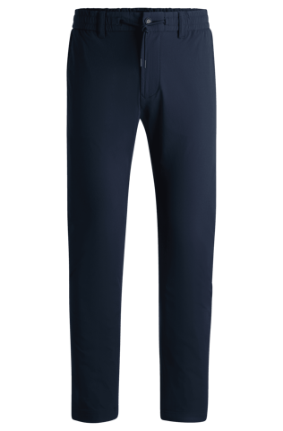 Men's Boss Tapered-Fit Chinos in Dark Blue