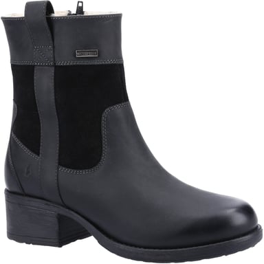 Hush Puppies Saskia Leer Vrouwen Laarzen Zwart