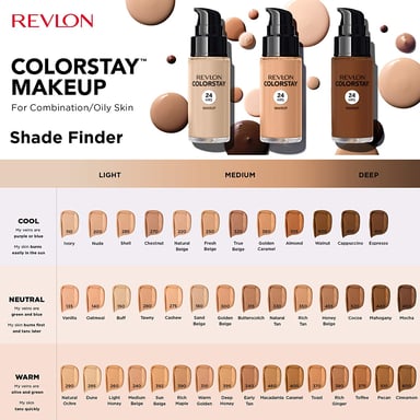 New Revlon Colorstay 24hrs Foundation Comb/Oily Skin 30ml - 340 Early Tan