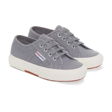 Superga Childrens/Kids 2750 Jcot Leather Trainers (Grey Bluish/Avorio)