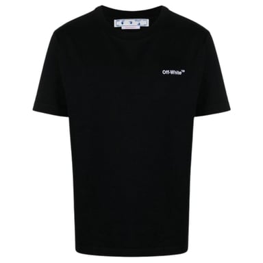 Gebroken wit voor iedereen slim-fit zwart T-shirt