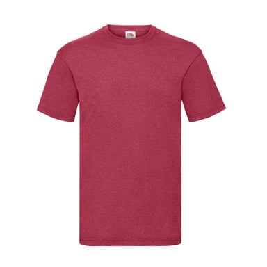 Fruit of the Loom Mens Valueweight T-Shirt (Vintage Heather Red)