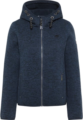 Schmuddelwedda Gebreide fleece jas fraully Dames Marine gem