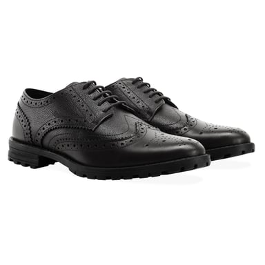 Redfoot James Black Brogue