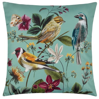 Wylder Tropics Midnight Garden Birds Outdoor Cushion