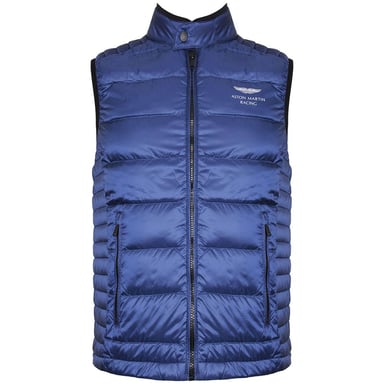 Hackett Aston Martin Racing Blå Moto Gilet för herrar