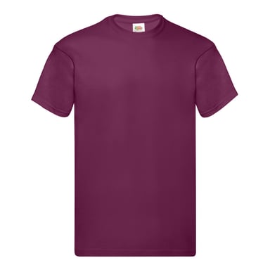 Fruit of the Loom Mens Original T-Shirt (Aubergine)