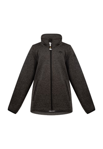 Schmuddelwedda Gebreide fleece jas meisjes (kinderen) grijs melange