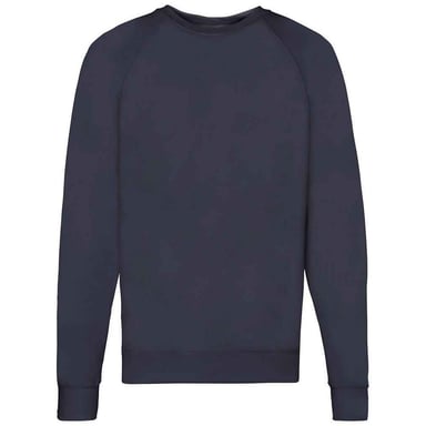 Fruit of the Loom Unisex Adult Lightweight Raglan Sweatshirt (Deep Navy)