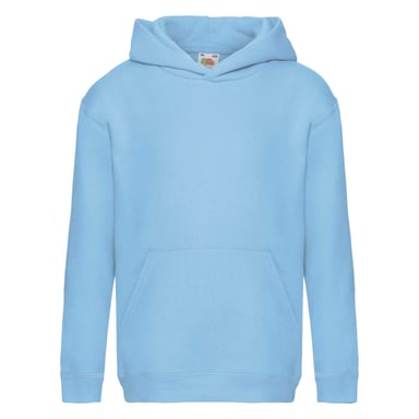 Fruit Of The Loom Kids Unisex Premium 70/30 Hooded Sweatshirt / Hoodie (Sky Blue)