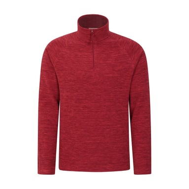 Mountain Warehouse Mens Snowdon II Fleece Top (Dark Red)