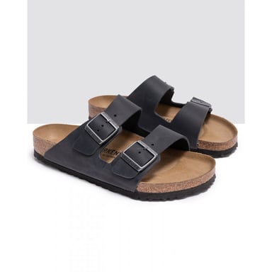Men's Birkenstock Arizona Oiled Sandals in Black