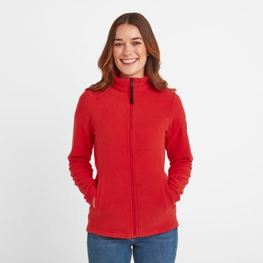 Shire Womens Fleece Jacket Dark Coral