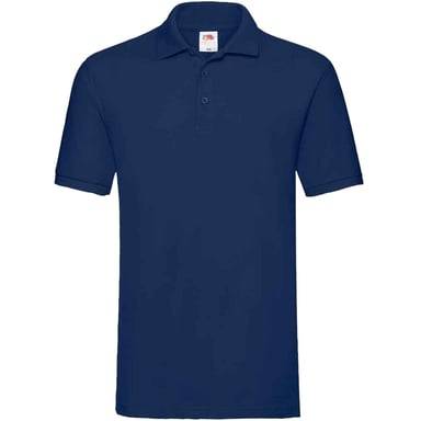 Fruit of the Loom Mens Premium Cotton Pique Polo Shirt (Navy)