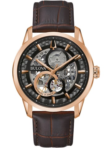 Bulova Sutton Heren Horloge Bruin 97A169