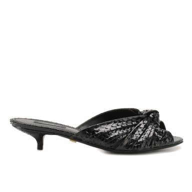 Dolce & Gabbana Python Leather Mules