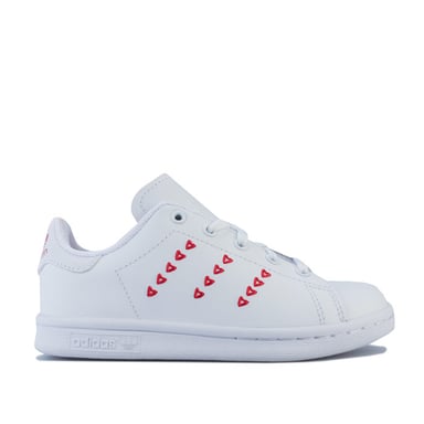 Girl's adidas Originals Children Stan Smith Trainers in White