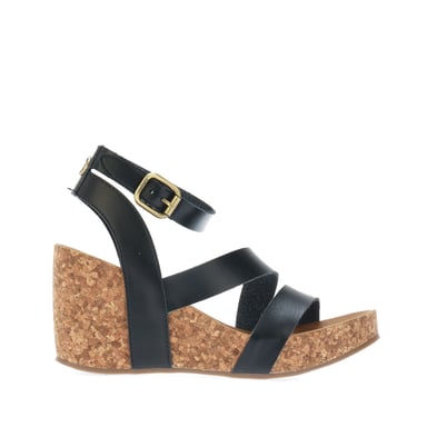Women's Blowfish Malibu Hecta Wedge Sandals in Black