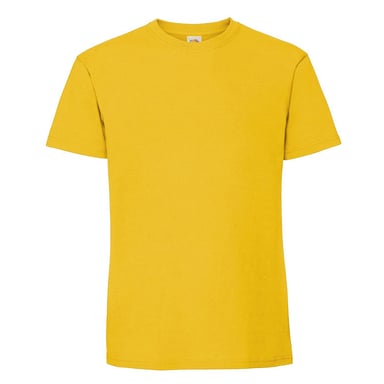 Fruit Of The Loom Mens Ringspun Premium T-Shirt (Sunflower)