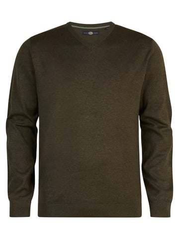 Petrol Industries - Plus Size Fine-knit Jumper Chugach Men - Army Green