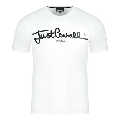 Just Cavalli Logo Signature Vit T-shirt