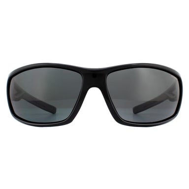 Polaroid Sport Wrap Mens Black Grey Polarized Sunglasses