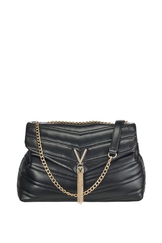 Privilege Quilted Pillow Shoulder Medium Bag Black