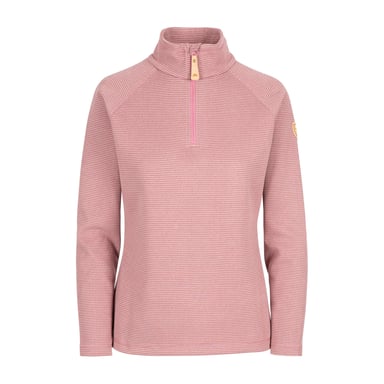 Trespass Womens/Ladies Olga Leather Fleece Top (Rose Blush Marl)