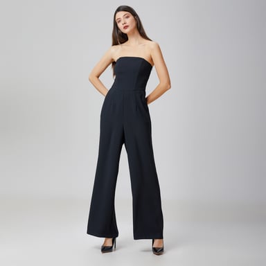 Minimalist bustier jumpsuit