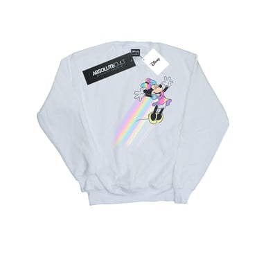 Disney Womens/Ladies Minnie Mouse Whoosh Sweatshirt (White)