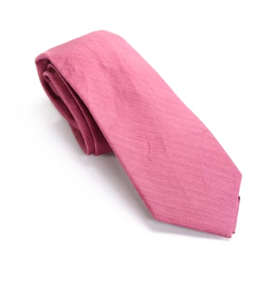 Calvin Klein Men's Neck Tie Red Solid Skinny Slim Silk Accessory