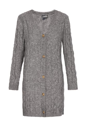 Dreimaster Cardigan women Grey melange