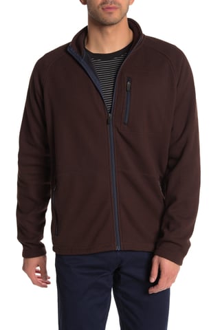 Tailor Vintage Mens Jacket Brown Size Medium M Full-Zip Fleece Lined
