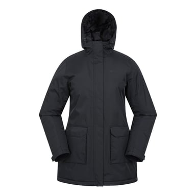 Mountain Warehouse Womens/Ladies Ranger Water Resistant Padded Parka (Black)