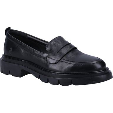 Hush Puppies Reece Leer Vrouwen Zwarte Loafers