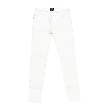 Lange damesdenimbroek met gescheurd en gescheurd effect C5J06-5X